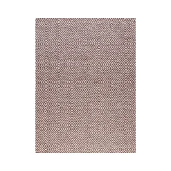 Anji Mountain Rug'd Luxor Carpet & Hard Floor Chair Mat, 36" x 48", Brown/Ivory (AMB9019)