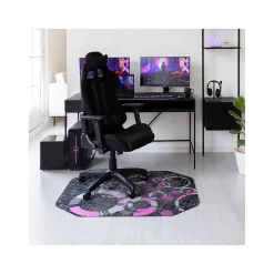 Anji Mountain Rug'd Refracted Carpet & Hard Floor Gaming Chair Mat, 36