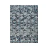 Anji Mountain Rug'd Tromso Carpet & Hard Floor Chair Mat, 36" x 48", Blue/Black/Gray (AMB9035)