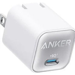 Anker 511 Nano 3 GaN USB-C Wall Charger for Multiple Brands, White (A2147J21-1)