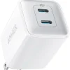 Anker 521 Nano Pro USB-C Wall Charger for Multiple Brands, White (A2038J21-1)