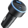 ANKER 335 USB-C/USB-A Car Charger for Apple/Samsung, Black (A2736H11-1)
