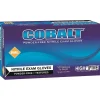 Ansell COBALT Nitrile Exam Gloves, Beaded Cuff, Fully Textured, Size XL, 100/BX (N19)