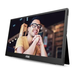 AOC 15.6" 60 Hz LCD Portable Monitor, Black (16T3E)