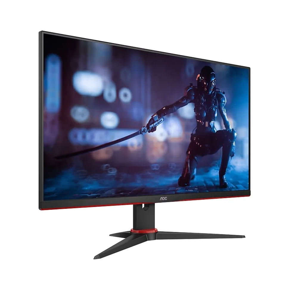 AOC 24" 165 Hz LED Gaming Monitor, Black/Red (24G2SE)