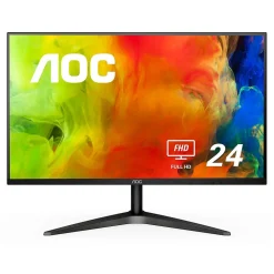 AOC 24B1H 24" LCD Monitor, Black