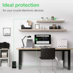 APC Back-UPS BE Series 600VA 7-Outlet Desktop Battery Backup & Surge Protector w/ USB, Black (BE600M1)