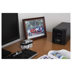 APC Series 750VA UPS with APC SmartConnect, 6-Outlets, Black (SMT750C)