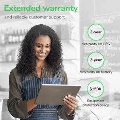 APC Smart-UPS, Line Interactive, 1500VA, Tower, 120V, 8x NEMA 5-15R outlets, SmartConnect Port+SmartSlot, AVR, LCD (SMT1500C)