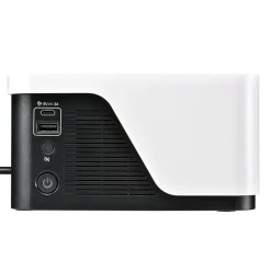 APC UPS Battery Backup & Surge Protector, 500VA UPS with 4 Backup Battery Outlets, USB Type-C, White (BE500G3)