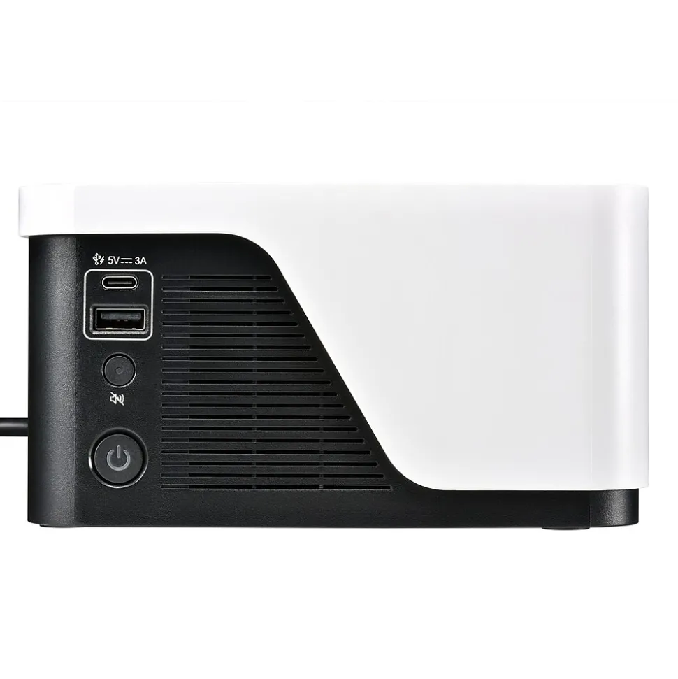 APC UPS Battery Backup, 700VA UPS with 4 Backup Battery Outlets, USB Type-C, White (BE700G3)