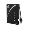 Apricorn Aegis Padlock 3.0 2 TB USB 3.0 External Hard Drive, Black (A25-3PL256-2000)