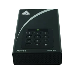 Apricorn Aegis Padlock DT FIPS ADT-3PL256F-12TB 12 TB External Hard Drive, Desktop, TAA Compliant (ADT-3PL256F-12TB)