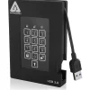 Apricorn Aegis Padlock Fortress 500 GB USB 3.0 External Hard Drive, Gray (A25-3PL256-500F)