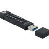 Apricorn Aegis Secure Key 3z 64GB USB 3.0 Type A Flash Drive, Black (ASK3Z-64GB)