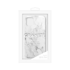 Argento MVMT Granite Phone Case for iPhone 12/12 Pro, White Marble (IC7686MB12PWHA)