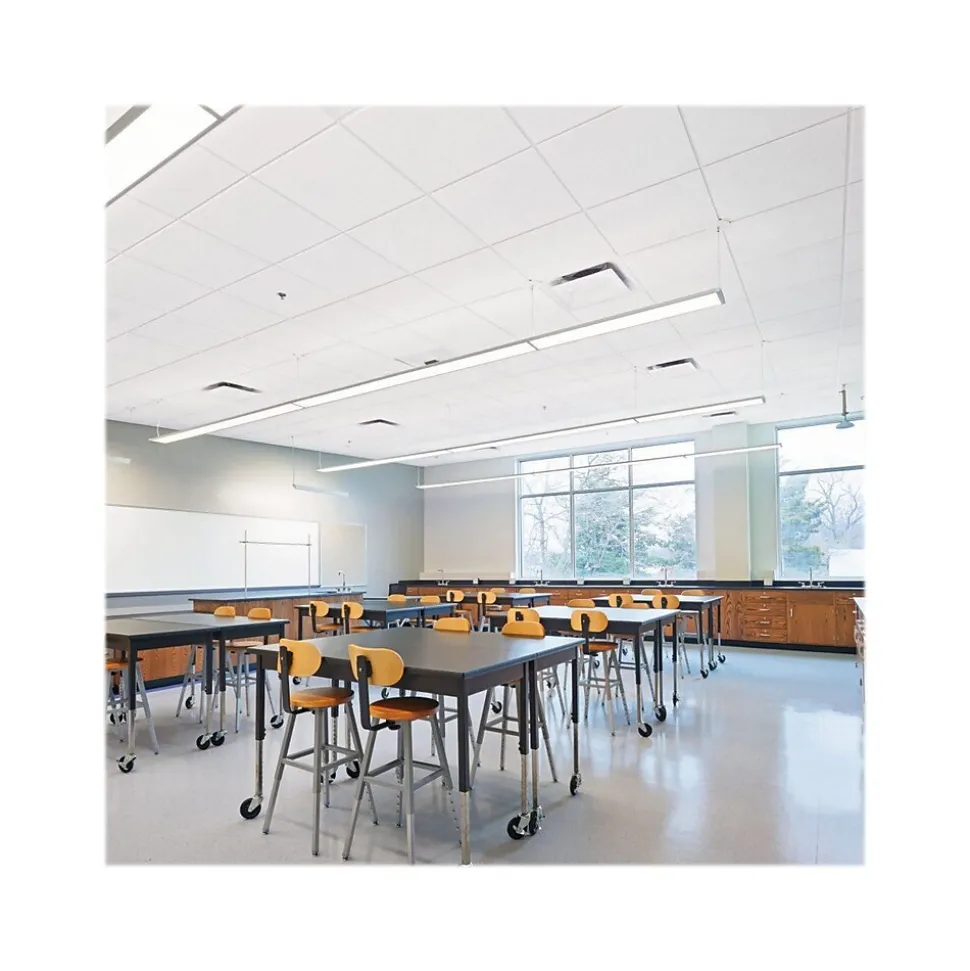 Armstrong CIRRUS Tegular Edge Ceiling Tile 15/16, 24" x 24", White, 12/Carton (BP584B)