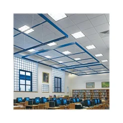 Armstrong CORTEGA Square Lay-In Edge Ceiling Tile, 24" x 48", Tech Black, 12/Carton (BP769ABL)