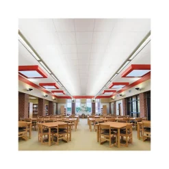 Armstrong FINE FISSURED Square Lay-In Edge Ceiling Tile, 24" x 48", White, 8/Carton (BP1811)