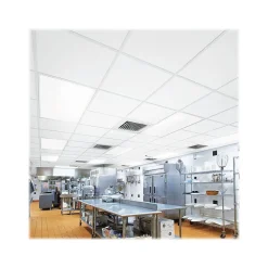 Armstrong KITCHEN ZONE Square Lay-In Edge Ceiling Tile, 24" x 24", White, 16/Carton (BP673)
