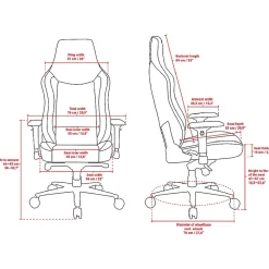 Arozzi Vernazza Fabric Ergonomic Rocker Gaming Chair, Dark Gray (VERNAZZA-XL-SFB-DG)