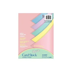 Array 65 lb. Cardstock Paper, 8.5" x 11", Assorted Colors, 100 Sheets/Pack (101315)