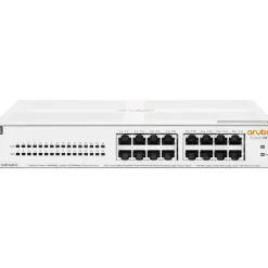 Aruba 1430 16-Port Gigabit Ethernet Unmanaged Switch, White (R8R48A#ABA)