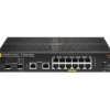 Aruba 6100 12-Port Gigabit Ethernet Managed Switch, 10/100/1000 Mbps, Black (JL679A#ABA)