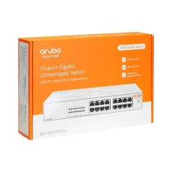 Aruba Instant On 1430 16-Port Gigabit Ethernet Unmanaged Switch, White (R8R47A#ABA)