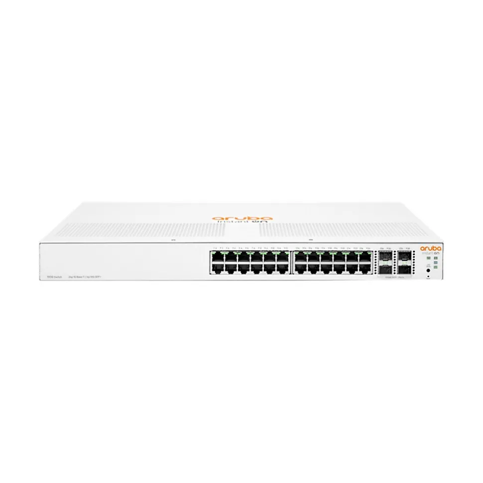 Aruba Instant On 1930 24-Port Gigabit Ethernet Managed Switch, 10/100/1000 Mbps, White (JL682A#ABA)