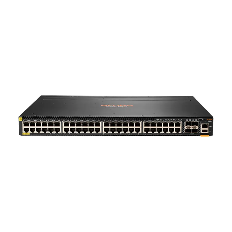 Aruba 6300M 48-Port Gigabit Ethernet Managed Switch, 10/100/1000 Mbps, Black (JL661A)