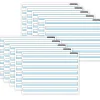 Ashley Productions® Smart Poly® PosterMat Pals® Handwriting, 3/4" Ruling, Blue, 13" x 9.5", Pack of 10 (ASH97013)