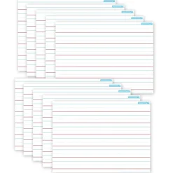 Ashley Productions® Smart Poly® PosterMat Pals® Space Savers Handwriting, 1" Ruling, 13" x 9.5", Pack of 10 (ASH97001)