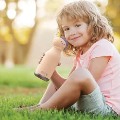 ASOBU Bestie Bottle Unicorn Stainless Steel Vacuum Insulated Water Bottle, 16 oz., Pink (ADNASBV44UN)