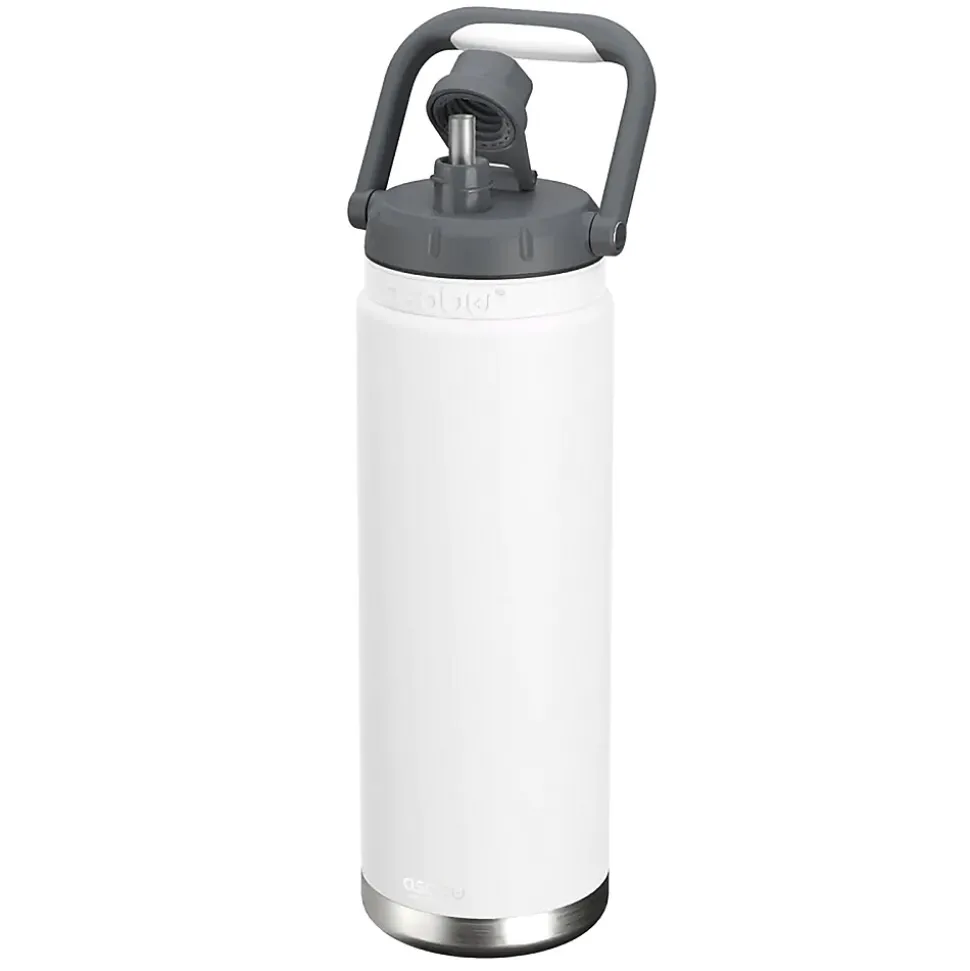 ASOBU Canyon Stainless Steel Vacuum Insulated Water Bottle, 50 oz., White (ADNATMF7W)