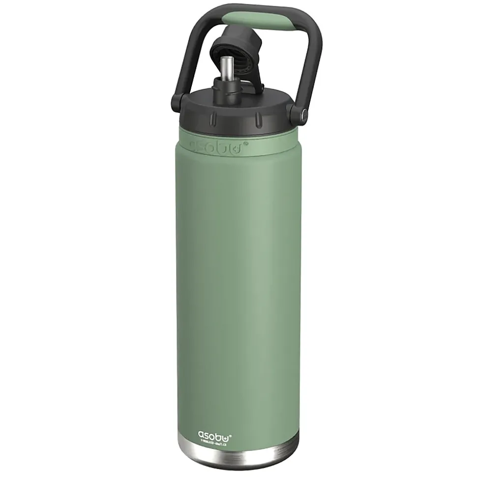 ASOBU Canyon Stainless Steel Vacuum Insulated Water Bottle, 50 oz., Green (ADNATMF7G)
