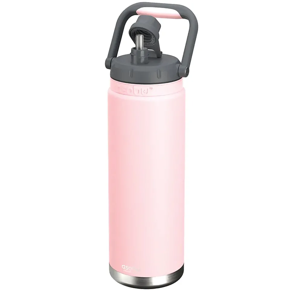 ASOBU Canyon Stainless Steel Vacuum Insulated Water Bottle, 50 oz., Pink (ADNATMF7P)
