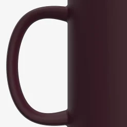 ASOBU Ceramic Travel Mug with Cork Base, 12 oz., Burgundy (SM50BURG)