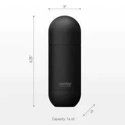 ASOBU Orb Stainless Steel Vacuum Insulated Water Bottle, 14 oz., Pastel Purple (ADNASBV30PP)