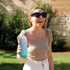 ASOBU Orb Stainless Steel Vacuum Insulated Water Bottle, 14 oz., Pastel Teal (ADNASBV30PT)