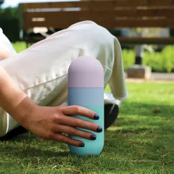 ASOBU Orb Stainless Steel Vacuum Insulated Water Bottle, 14 oz., Pastel Teal (ADNASBV30PT)