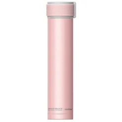 ASOBU Skinny Mini Ultimate Stainless Steel Vacuum Insulated Water Bottle, 8 oz., Pink (ADNANASBV20P)