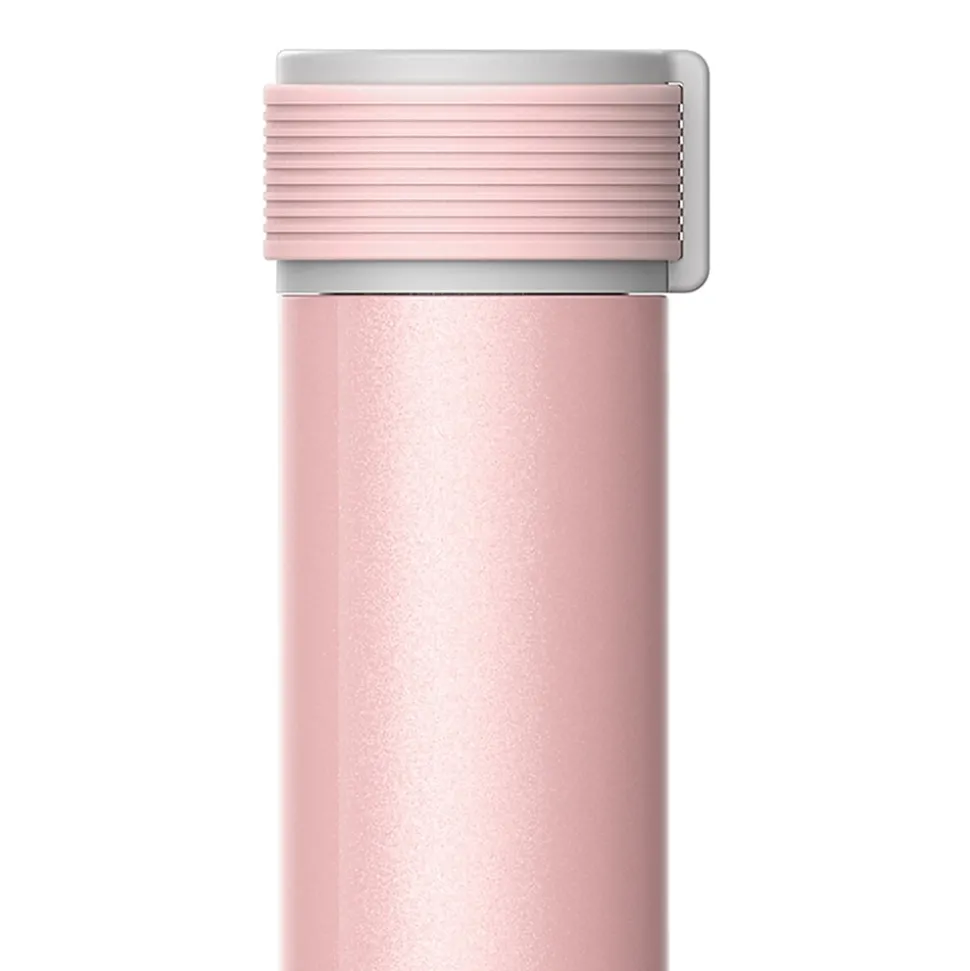 ASOBU Skinny Mini Ultimate Stainless Steel Vacuum Insulated Water Bottle, 8 oz., Pink (ADNANASBV20P)