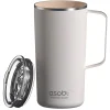 ASOBU Stainless Steel Double Wall Insulated Travel Mug, 20 oz., White (ADNANASM90W)