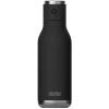 ASOBU Stainless Steel Vacuum Insulated Water Bottle, 17 oz., Black (ADNANABT60BK)