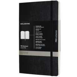 Assorted Publishers PRO Professional Notebooks, 5" x 8.25", Narrow Ruled, Black (620787)
