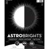 Astrobrights 65 lb. Cardstock Paper, 8.5" x 11", Black/White, 100 Sheets/Ream (91647)