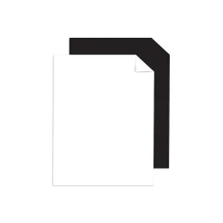 Astrobrights 65 lb. Cardstock Paper, 8.5" x 11", Black/White, 100 Sheets/Ream (91647)