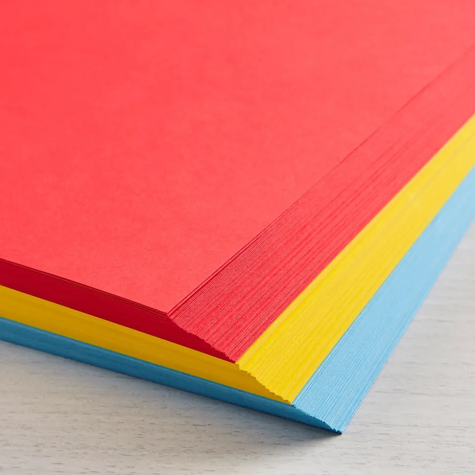 Astrobrights 65 lb. Cardstock Paper, 8.5" x 11", Primary Power Assortment, 150 Sheets/Pack (91048)