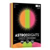 Astrobrights 65 lb. Cardstock Paper, 8.5" x 11", Bold Brights Assortment, 150 Sheets/Pack (91074)